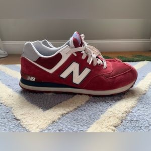 New Balance Maroon colored sneakers